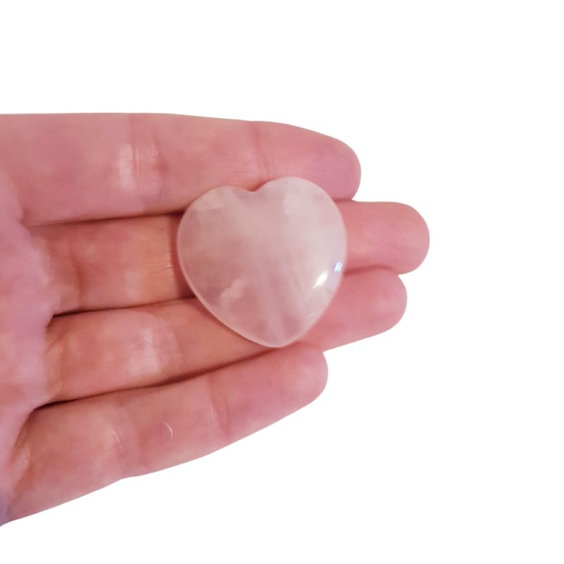 Rose Quartz Polished Hearts Divine Healing Creations